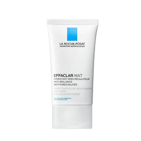 La Roche-Posay Effaclar Mat front packaging shows sleek tube and clear benefit