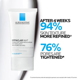 La Roche-Posay Effaclar Mat in hand to show tube size and easy daily use