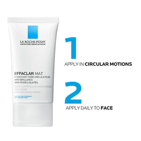 La Roche-Posay Effaclar Mat on bathroom counter suggesting daily skincare routine