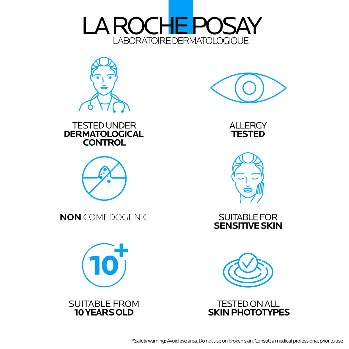 La Roche-Posay tube next to ruler showing compact size for travel convenience
