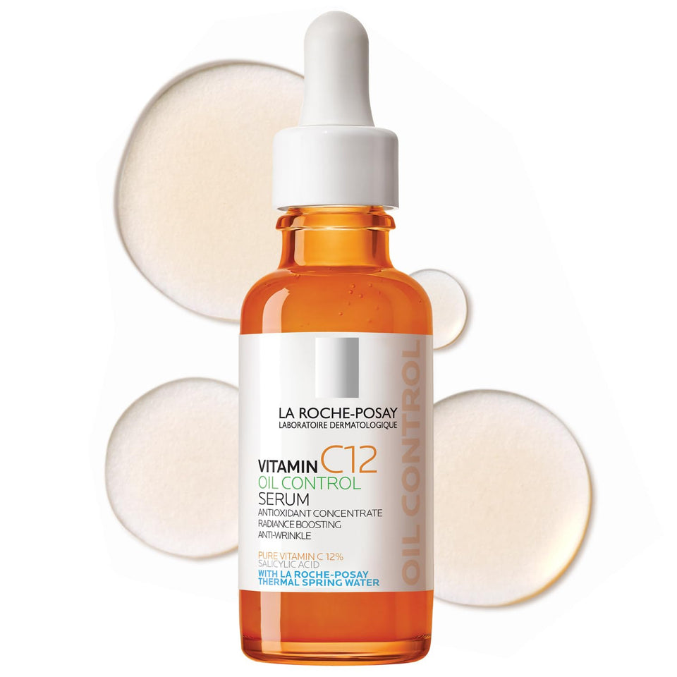 La Roche-Posay front packaging showing serum bottle and benefits