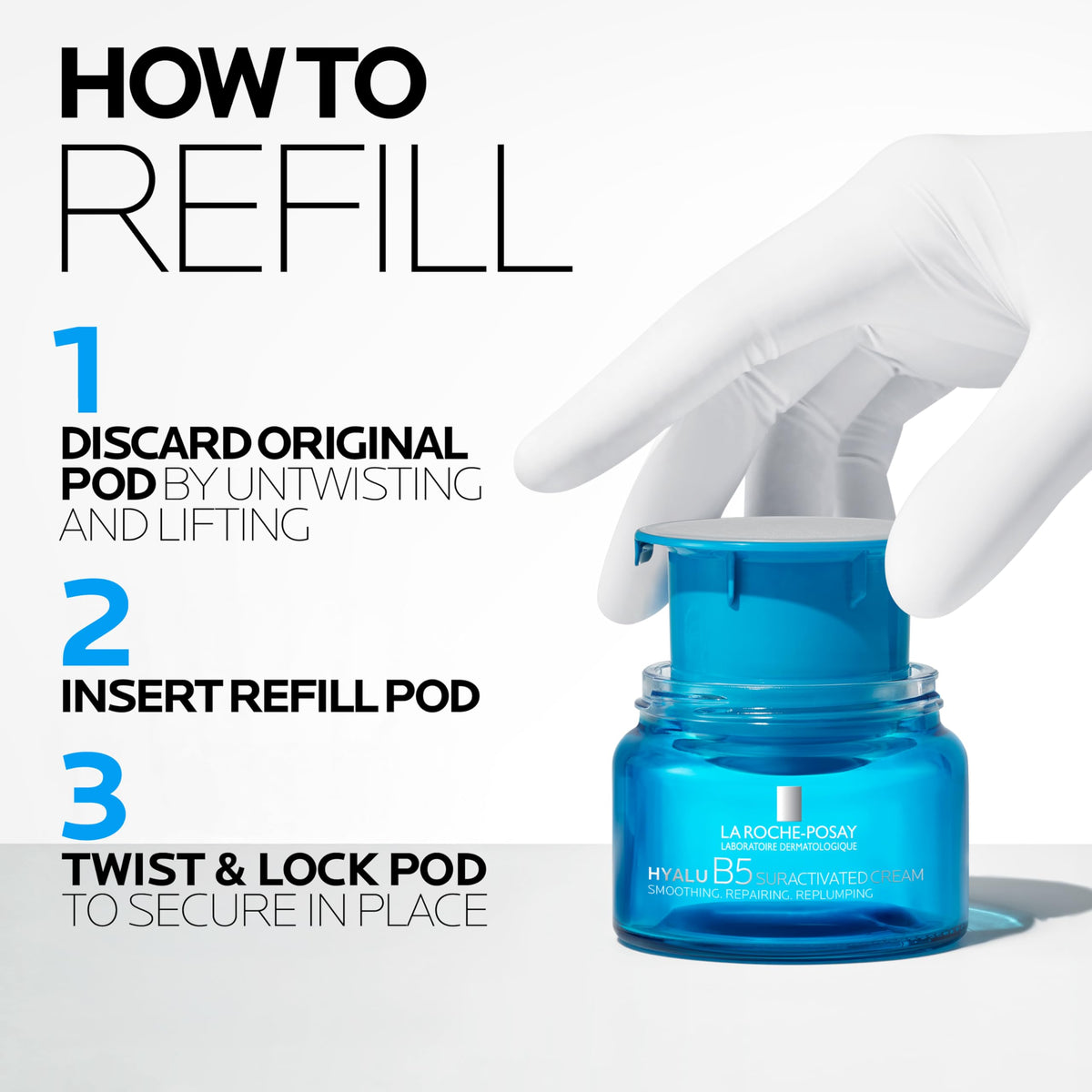 La Roche-Posay before and after skin texture showing smoother appearance