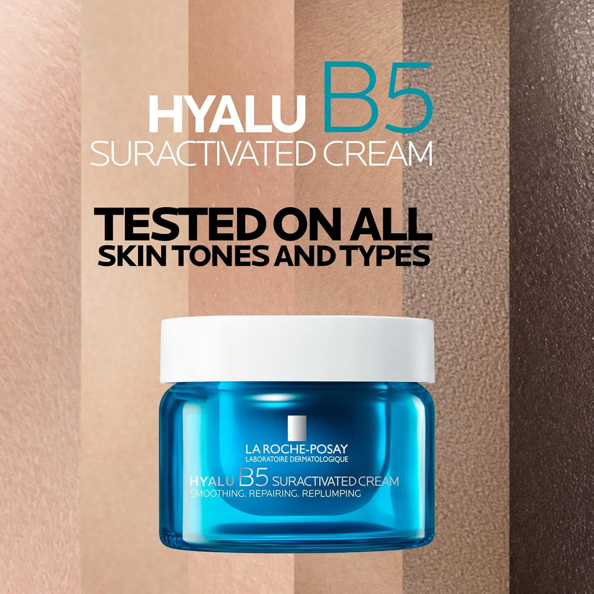 La Roche-Posay cream dabbed on hand demonstrating lightweight absorbency