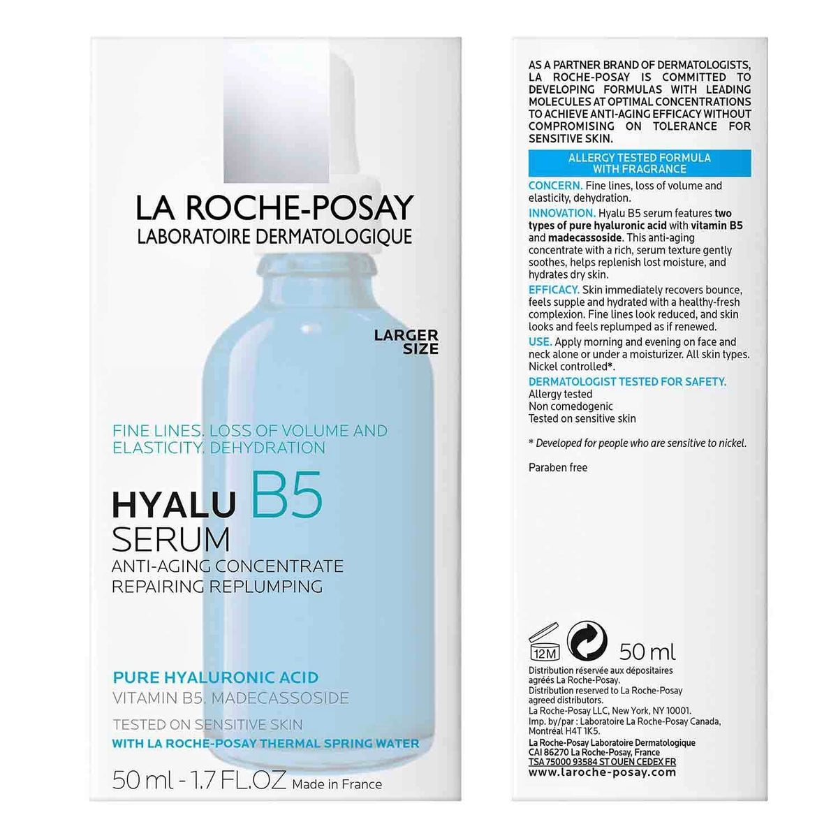 La Roche-Posay dropper dispensing serum demonstrating precise application