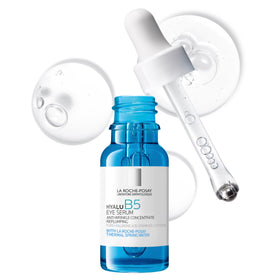 La Roche-Posay front packaging showing serum and roller for quick application benefit