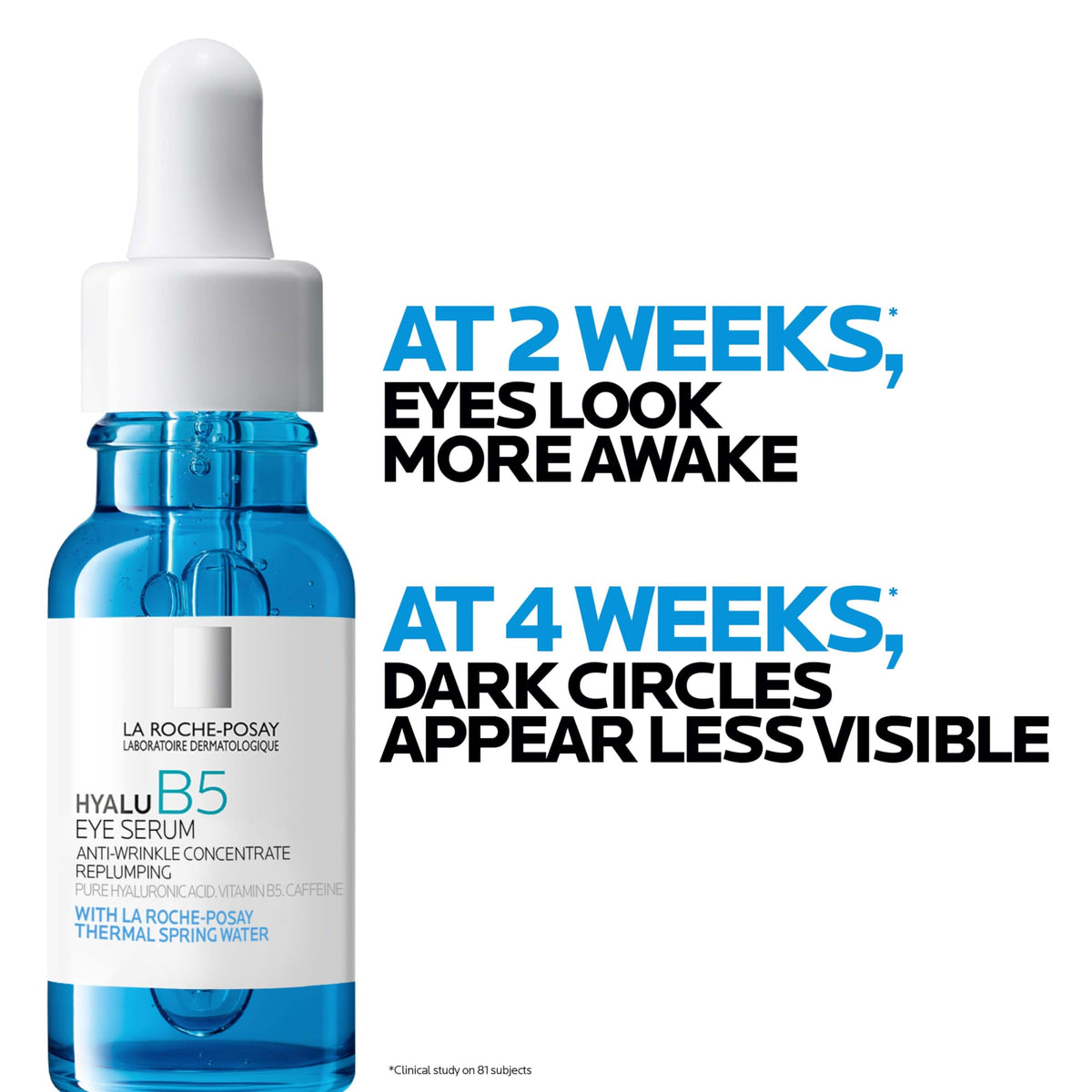 La Roche-Posay bottle in hand showing compact size and convenient travel benefit