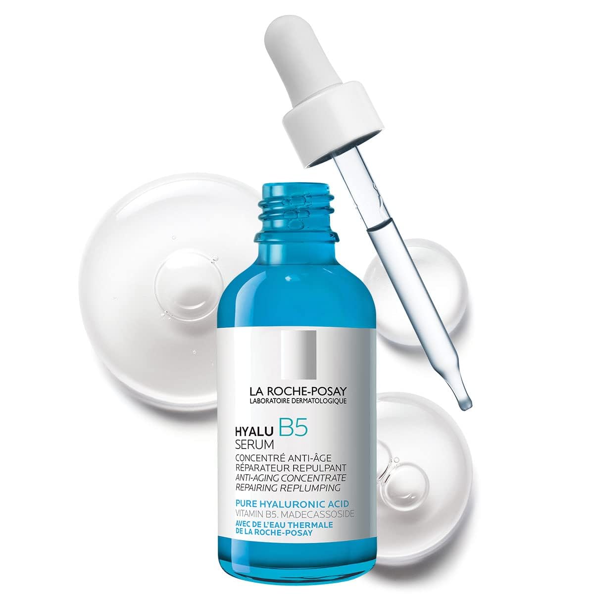 La Roche-Posay front packaging showing the serum bottle and brand clarity