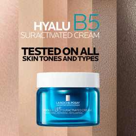 La Roche-Posay ingredient label highlighting hyaluronic acids and ectoin
