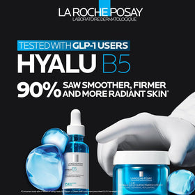 La Roche-Posay ingredient label close-up listing hyaluronic acids