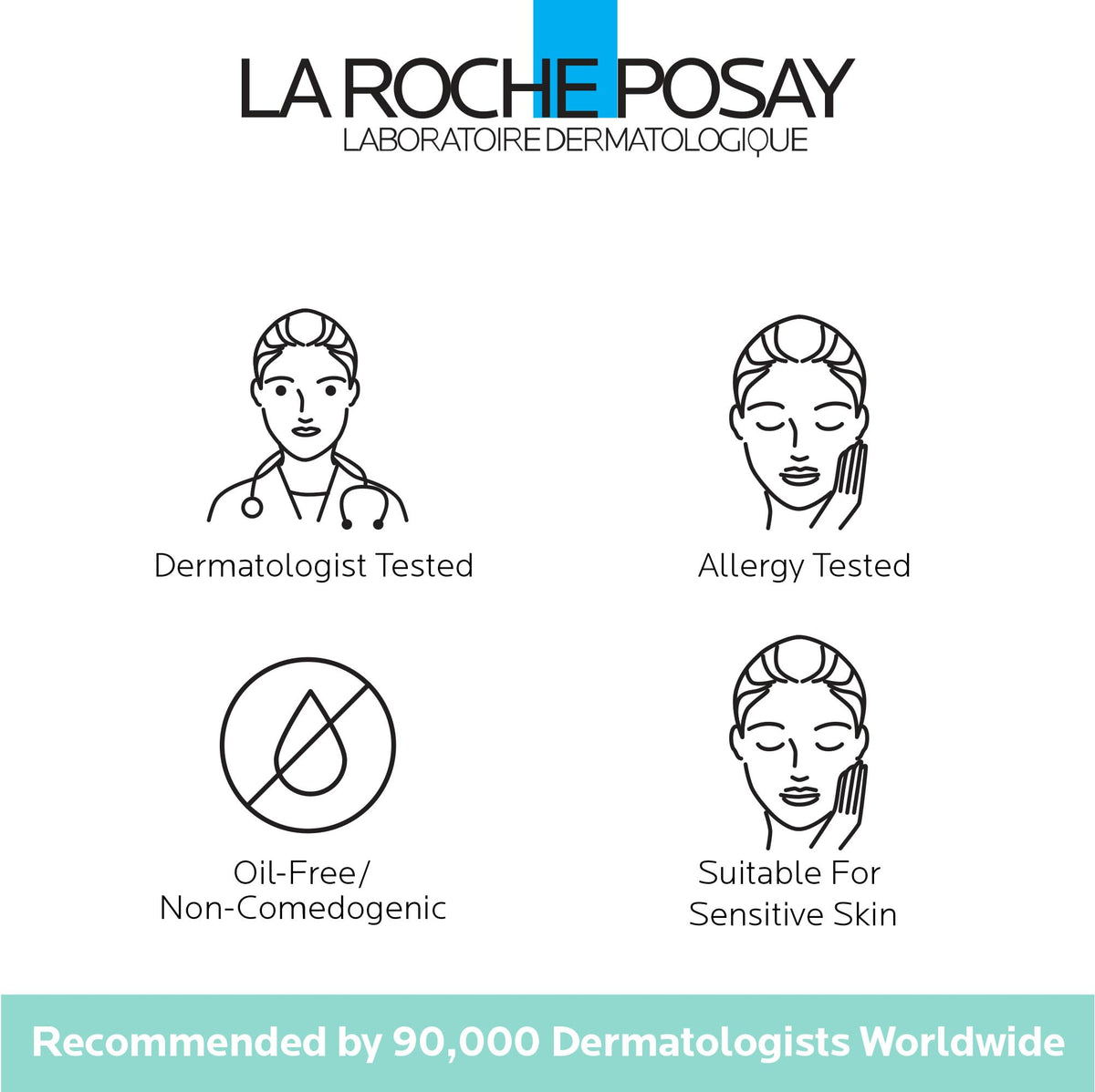 La Roche-Posay moisturizer applied to hand illustrating immediate plumping and hydration