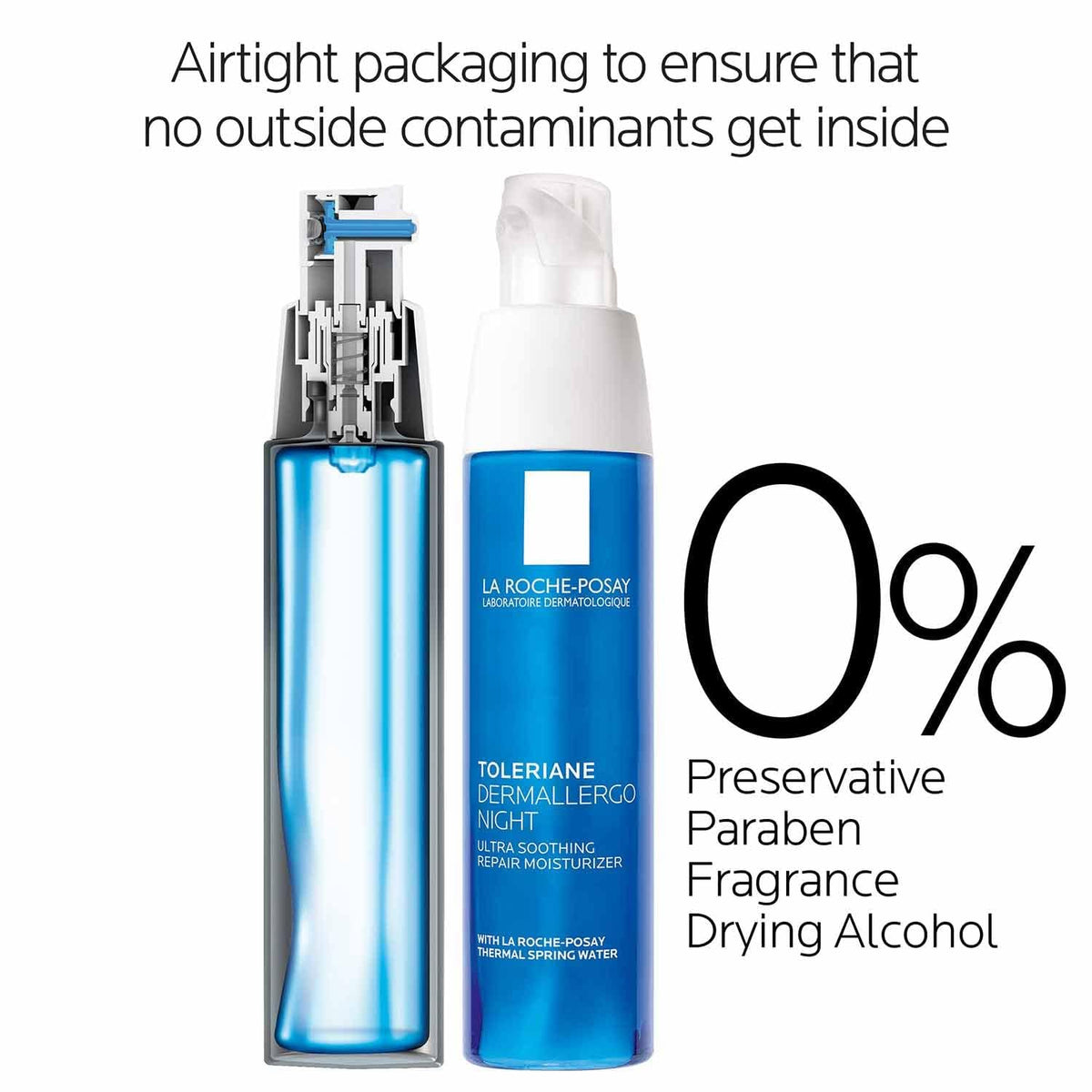 La Roche-Posay thermal spring water ingredient visual highlighting calming minerals