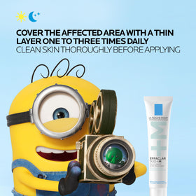 La Roche-Posay limited edition kit flatlay with Minions artwork and contents