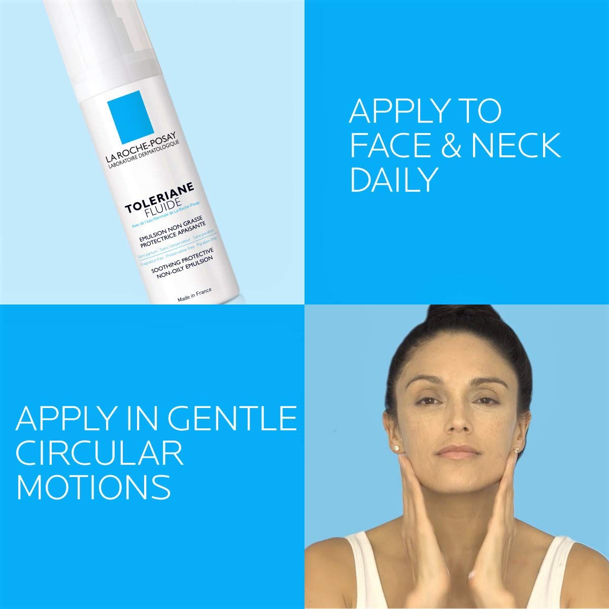 la roche-posay ingredient label showing niacinamide and glycerin, transparent formulation benefit
