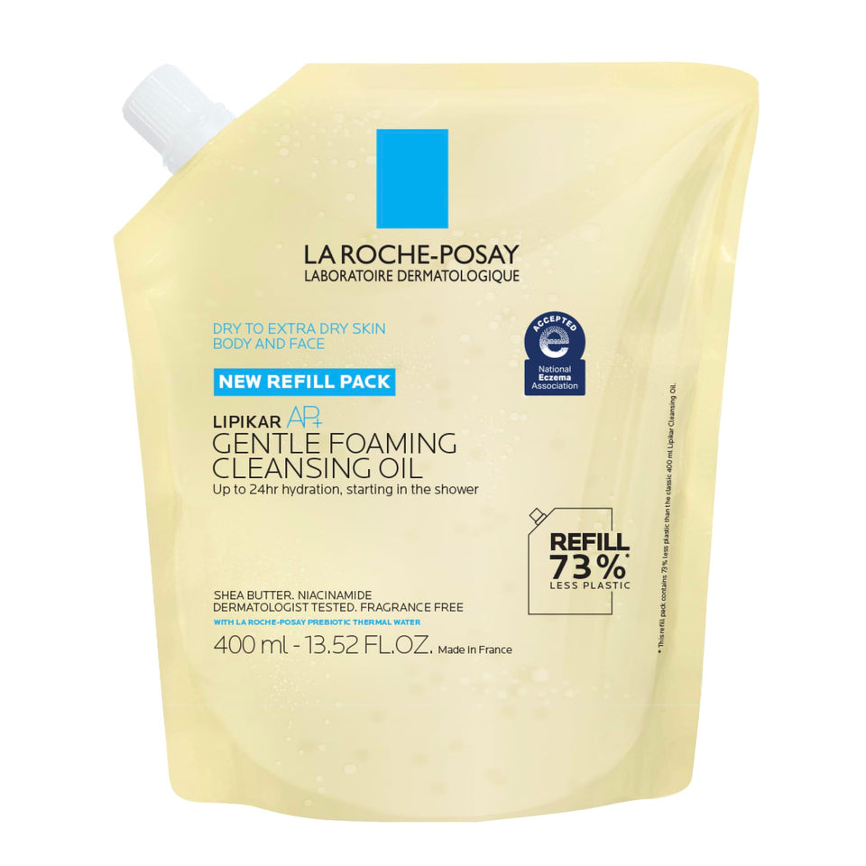 La Roche-Posay front packaging showing gentle cleanser for sensitive skin benefit