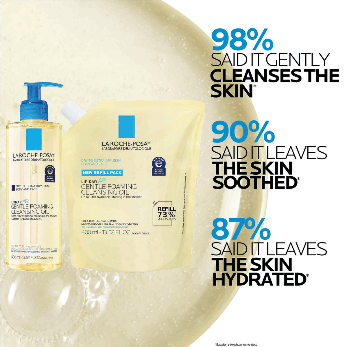 La Roche-Posay ingredient label highlighting niacinamide and shea benefit