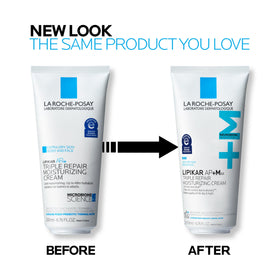 La Roche-Posay used on adult and baby legs illustrating family-safe hydration