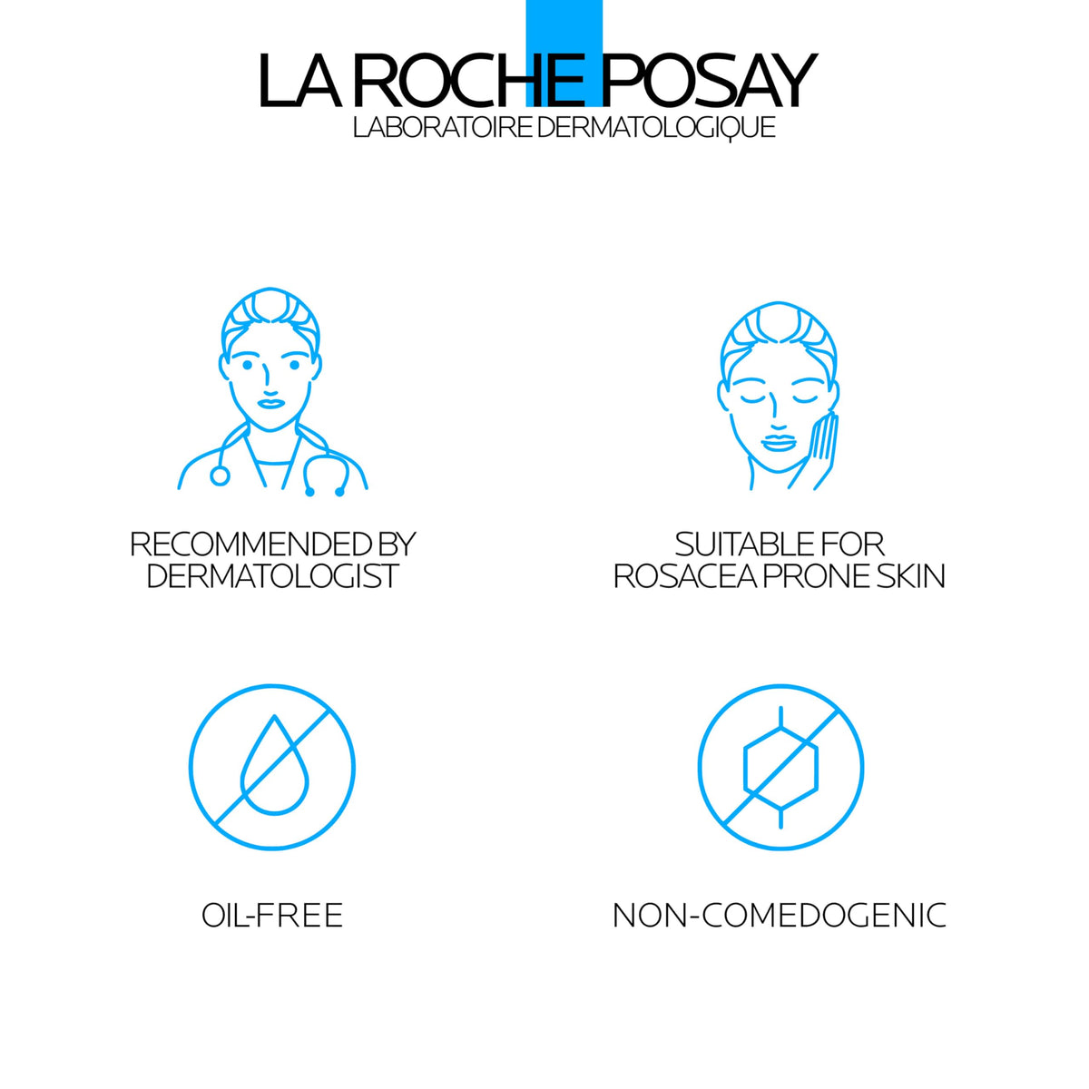 La Roche-Posay sunscreen layered under makeup, showing smooth base benefit