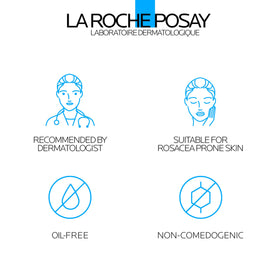 La Roche-Posay sunscreen layered under makeup, showing smooth base benefit