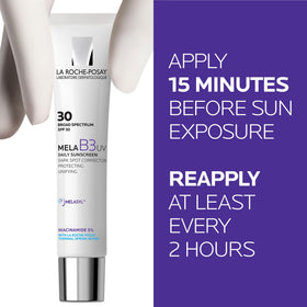 La Roche-Posay moisturizer being dispensed on hand for easy application