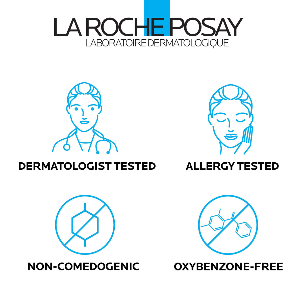 La Roche-Posay travel-size tube next to smartphone showing portable protection