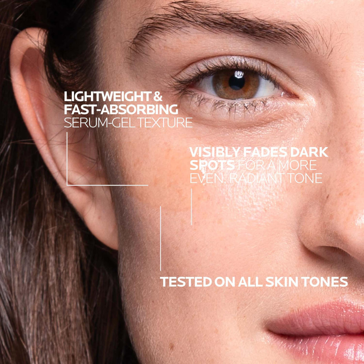 La Roche-Posay close-up of lightweight serum texture for smooth absorption