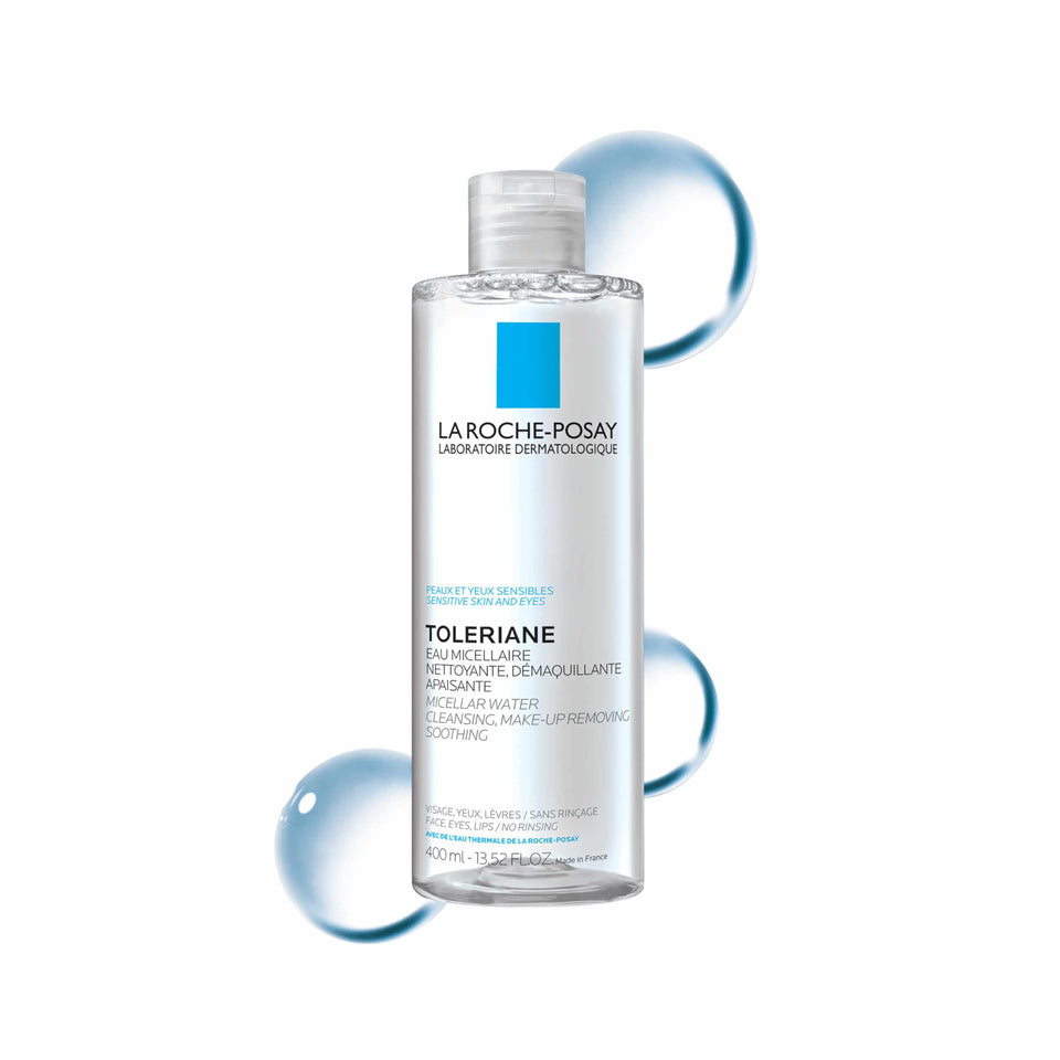La Roche-Posay front packaging showing bottle and label for trustworthy cleansing