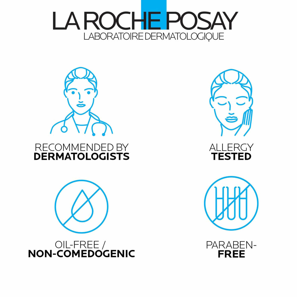 La Roche-Posay in-use with cotton pad removing makeup gently and efficiently
