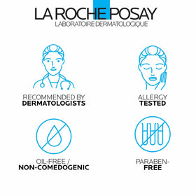 La Roche-Posay in-use with cotton pad removing makeup gently and efficiently