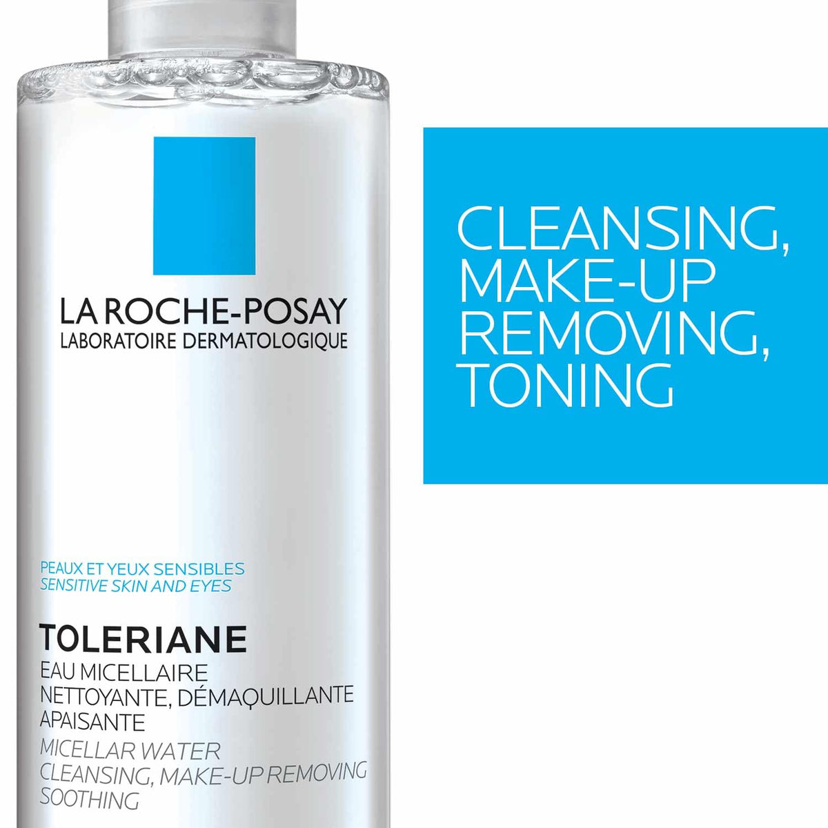 La Roche-Posay texture close-up on cotton pad showing lightweight hydration