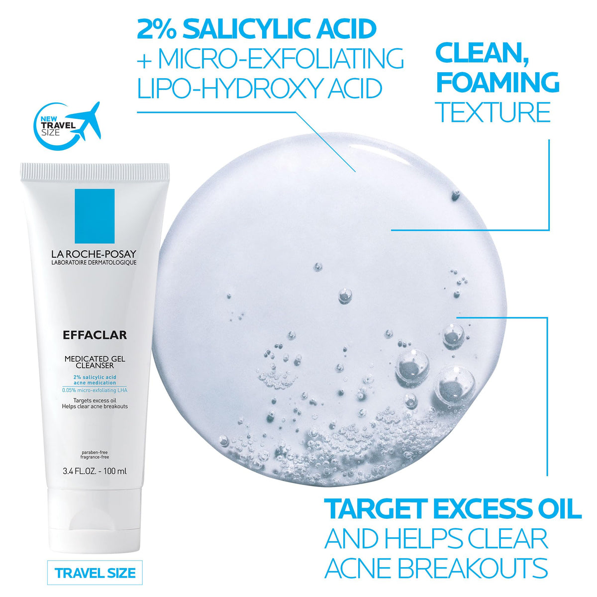 La Roche-Posay moisturizer being applied demonstrating fast absorption benefit