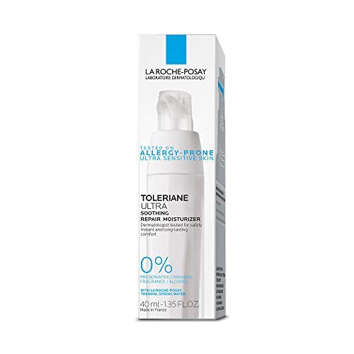 La Roche-Posay nighttime shelf lifestyle suggesting calming evening skincare ritual