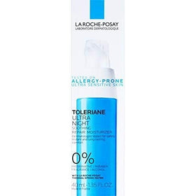 La Roche-Posay product in nighttime routine setting promoting restful skin recovery