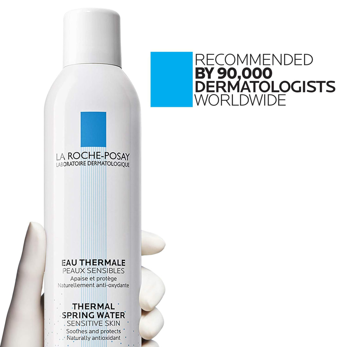La Roche-Posay mist used outdoors to refresh and cool sun‑exposed skin