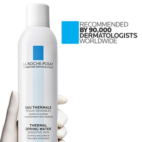 La Roche-Posay mist used outdoors to refresh and cool sun‑exposed skin