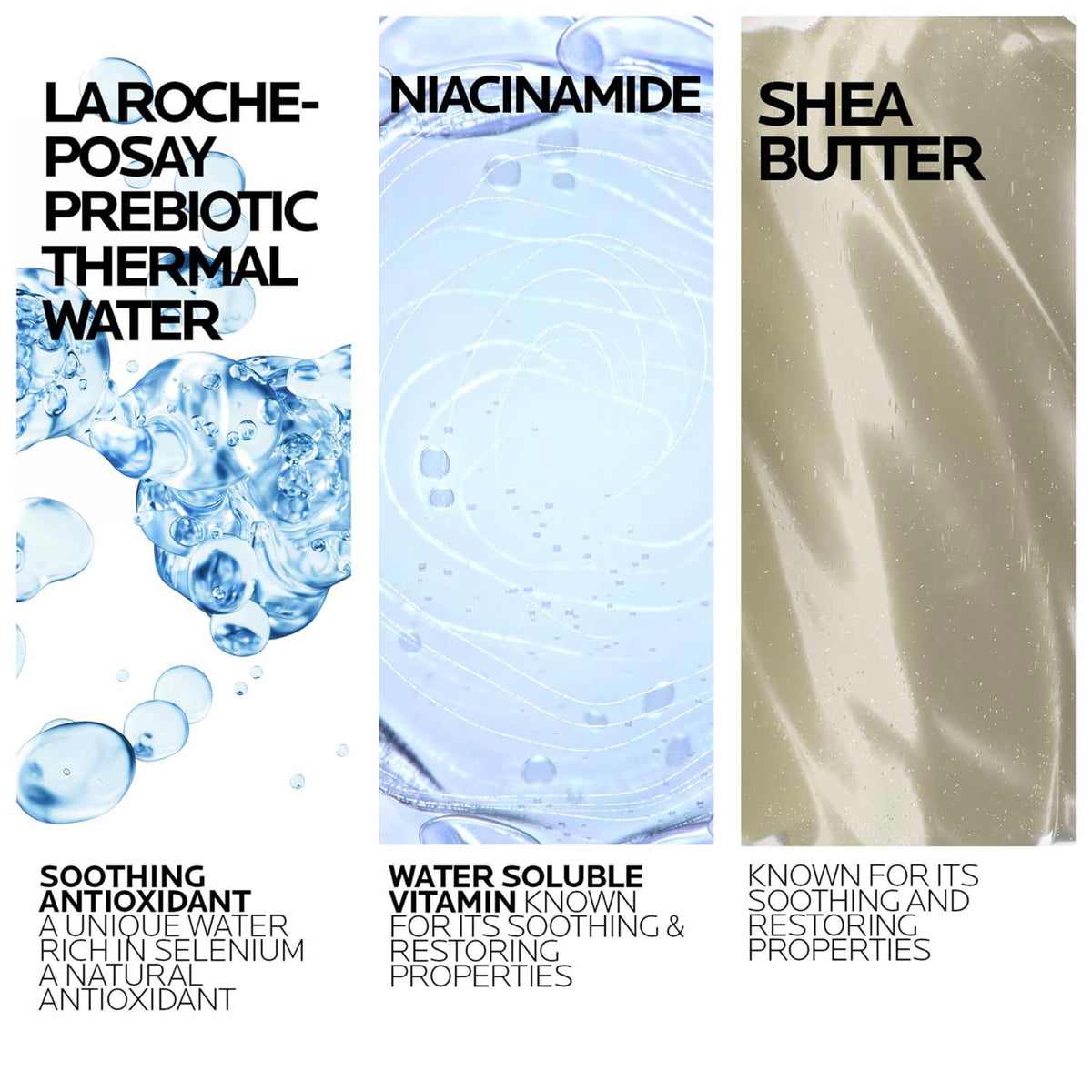 La Roche-Posay pump dispenser close-up demonstrating easy, controlled product use