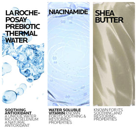 La Roche-Posay pump dispenser close-up demonstrating easy, controlled product use