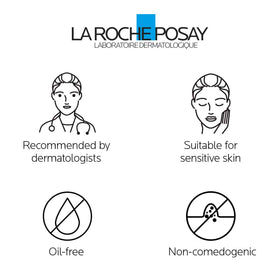 La Roche-Posay macro of fragmented hyaluronic-like texture to show targeted plumping action