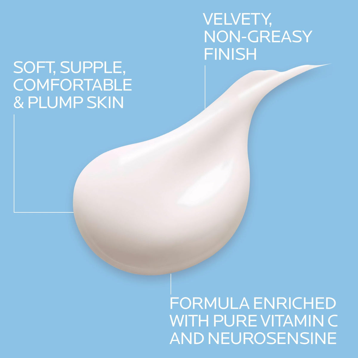 La Roche-Posay cream on fingers demonstrating smooth texture and easy application benefit