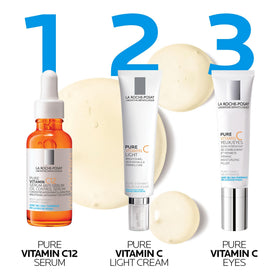 La Roche-Posay jar next to ruler for 1.35 oz size comparison and portability benefit