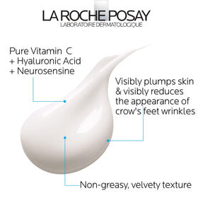 La Roche-Posay open tube showing creamy texture, demonstrates quick absorption