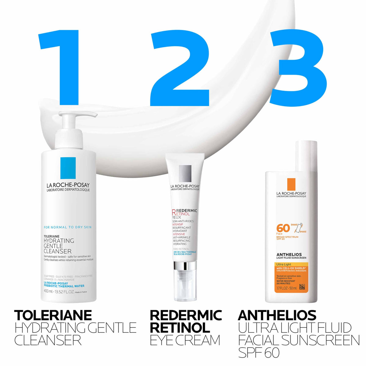 La Roche-Posay tube beside coin to show compact travel-friendly size