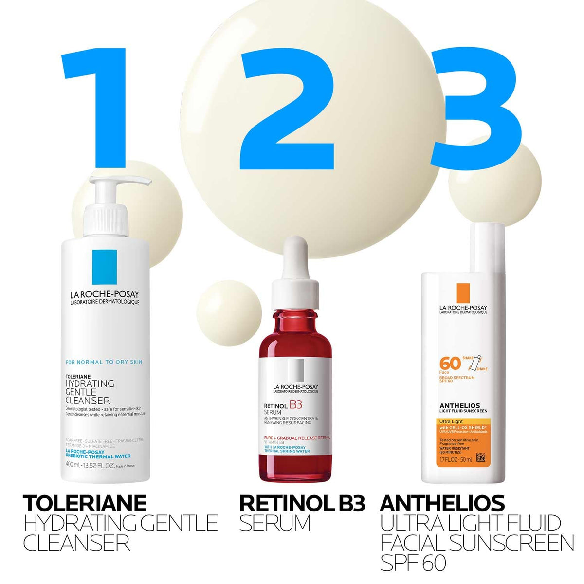 La Roche-Posay pipette dispensing serum, illustrating precise dosing benefit and ease of use