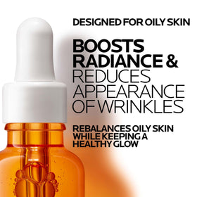 La Roche-Posay serum texture on hand demonstrating quick absorption benefit