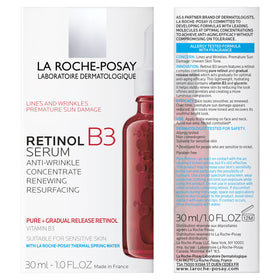 La Roche-Posay serum droplet on hand texture shot, highlights hydrating hyaluronic benefit