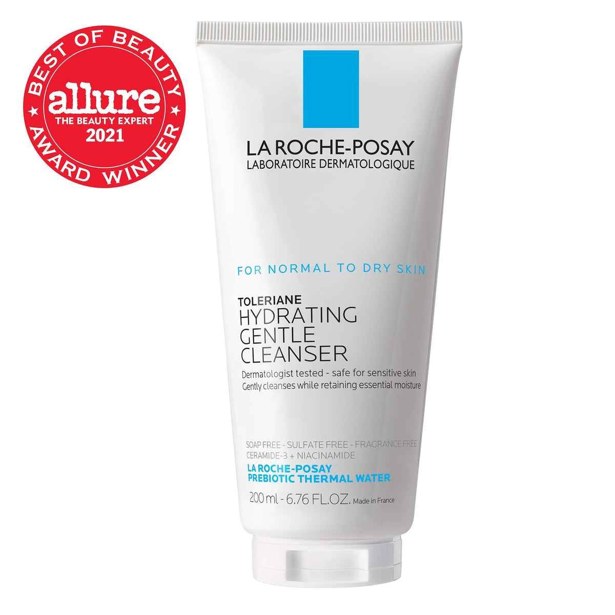 La Roche-Posay before and after hydration showing reduced tightness