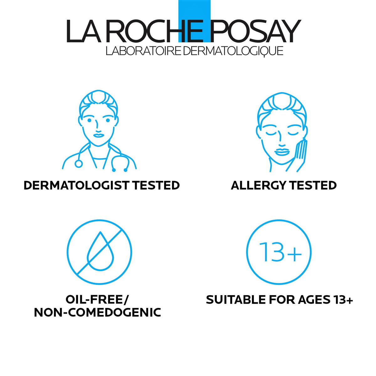 La Roche-Posay application on hand showing quick absorption and matte finish benefit