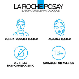 La Roche-Posay application on hand showing quick absorption and matte finish benefit