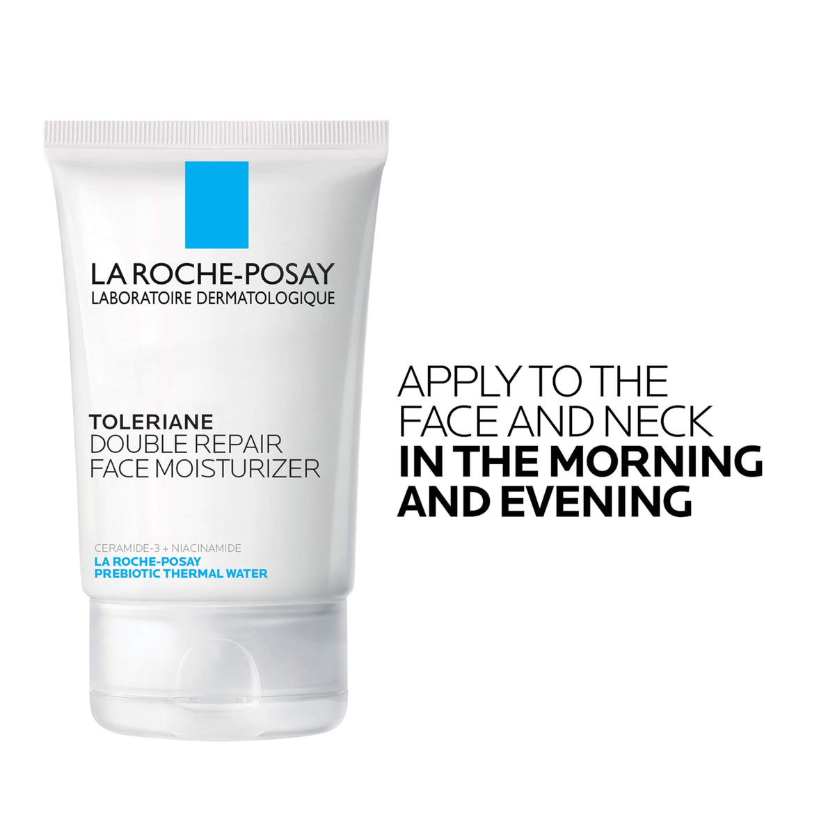 La Roche-Posay held in hand to show product size and travel convenience