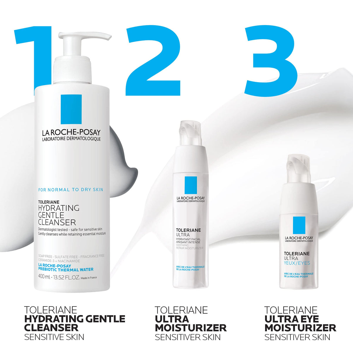 La Roche-Posay size comparison by fingertip for precise dosing benefit