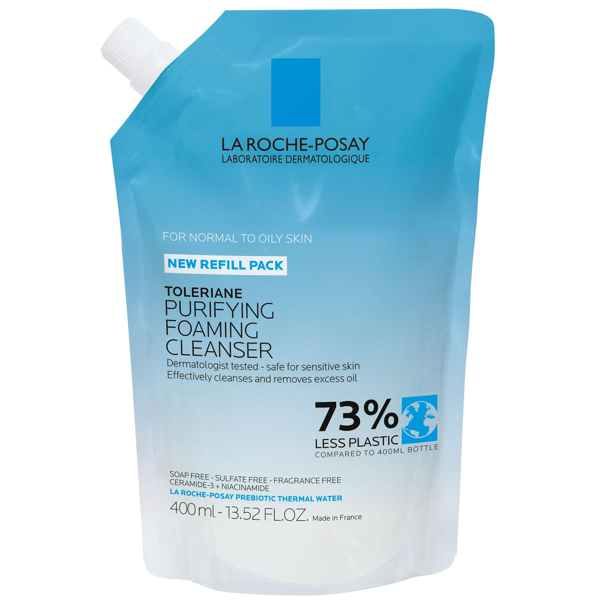 La Roche-Posay front packaging showing cleanser and benefits